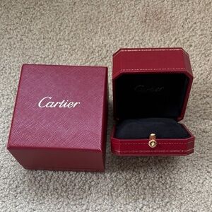 Cartier authentic ring Red and Black Jewelry Box